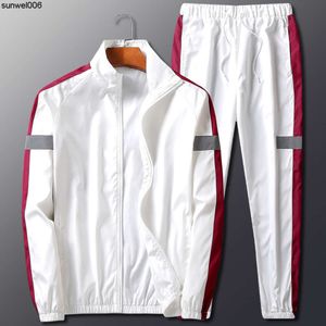 Abbigliamento da uomo riflettente primavera autunno e inverno moda coreana con abiti Set giacca bella Cardigan coppia in due pezzi