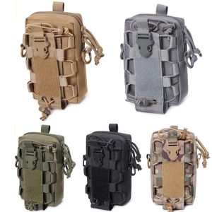 Väskor Tactical Molle Pouch 800D Camping Hunt Midjepåse Belt Pack Militär mobiltelefon Väska för ryggsäck Vest Utility EDC Tools