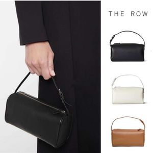 Сумка-подставка для ручек The Row, маленькая дизайнерская сумка-подушка из воловьей кожи, маленькая квадратная сумка с узором личи, простая сумка, сумка для подмышек