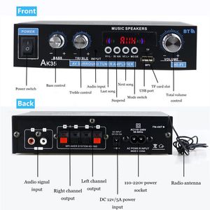 AK35/G919H 1000W Hembilsförstärkare 2 Channel Bluetooth Surround Sound FM USB Fjärrkontroll Mini HIFI Digital Stereo amp