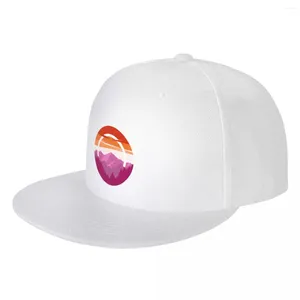 Ball Caps Pride Mountain (Subtle Lesbian Flag Design) Hip Hop Hat Military Tactical Hats Man Women's