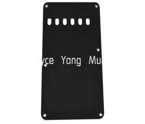 Black White 1 -lagen Electric Guitar Back Plate Tremolo Cover 6 Hole For Fender Strat Style Electric Guitar PickGuard 7519304