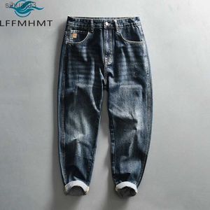Men's Jeans G7116 Retro Patterned Denim Mens Pants Spring and Autumn Fashion Mid Waist Loose Casual Vintage Jeans Youth Classic Street ClothingL2403
