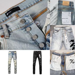 Jeans di marca viola Jeans di tendenza della moda Vendita Designer Ksubi Jeans Jeans skinny da uomo 2024 Pantaloni di jeans di lusso Jeans strappati strappati Jeans neri Jeans slim fit 28-40