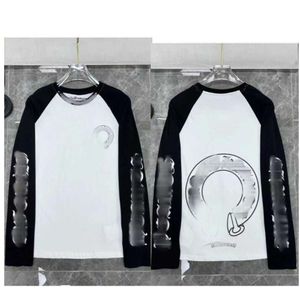 하이 디자이너 남성 Tshirts 고급 chorme t 셔츠 c h 까마귀 탑 티스 여자 산스크리트어 편지 스웨트 셔츠 하트 짧은 슬리브 호스 슈 클래식 할인