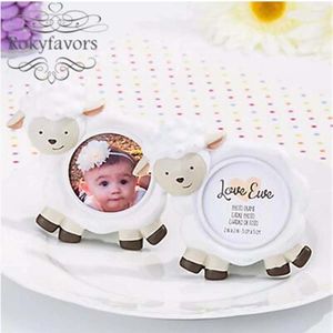 Decoração de festa 12pcs Baby Sheep Po Frame Place Card Holder Ideias de mesa de chuveiro