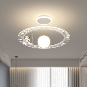 Nordic Modern LED Chandelier Hanging Lamp för sovrum mat vardagsrum loft garderob tak monterad hem kreativ dekoration