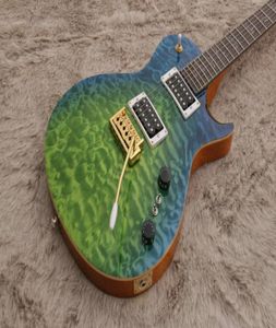Koleksiyon Paul Reed Laguna Dragon039s Nefes Kapitalı Akçaağaç Top Electric Guitar Tremolo Köprüsü Doğal Bağlayıcı Fırça Sıkış BI9312071