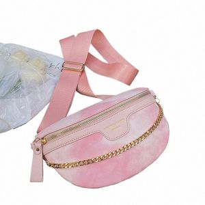 Bolsa feminina casual pequena concha sacos de peito para mulheres brilhante rosa pacote de cintura fi feminino viagem fanny packs lazer bolsa de ombro t3vq #