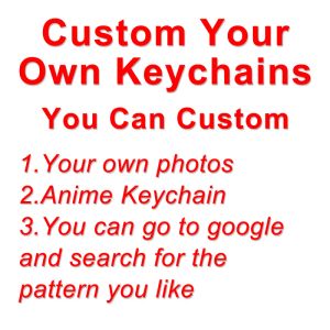 KeyChain Custom Anime Personalizados Photo Charm Logo Key Chains Anpassade tydliga akrylhologram Chaveiro -produkter