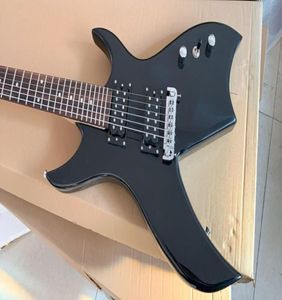 Rzadka gitara 24 progi bogate podstęp Chuck Schuldiner Gloss Black Electric Guitar Rosewood Ofrut wokół ogona 4463186