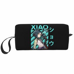 Xiao Genshin Impact Manga Borsa da viaggio cosmetica per le donne Giappone Anime Gioco Trucco Articoli da toeletta Organizzatore Lady Beauty Storage Dopp Kit F4Ux #