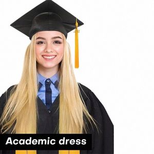 Universidade Graduati Vestido College Secdary High School Student Uniform com Tassel Bachelor Robes + Hat Set Wear Dr Adulto Kid k5Rm #