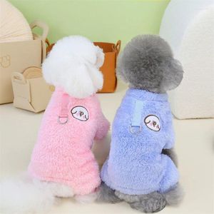 Dog Apparel Puppy Clothes Four Leg Warm Jumpsuit Rompers Winter Small Costume Yorkie Bichon Schnauzer Poodle Pomeranian Clothing