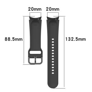 Tiras de silicone de 20 mm para Samsung Galaxy Watch 4 Classic 46mm 42mm Smartwatch Ridge Sports Bracelet Galaxy Watch 4 44mm 40mm banda