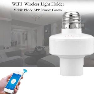 Tuya WiFi E27 LED Bulb Adapter Light Holder Smart Life APP Voice Control Timer Lamp Base Convertor Work With Alexa Google Home