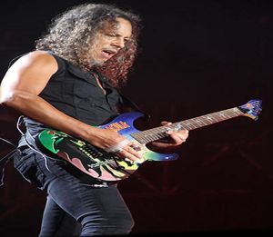 Metalik Kirk Hammett KH 2 Dracula Elektrikli Gitar Bat Haç Kakmı Floyd Rose Tremolo Köprüsü Ekstra İnce Düz Boyun Kontur Act7933895