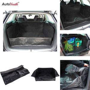 あなたの車の中でより清潔さを得るために、AutoyouthPE Tarpaulin Trunk Mat Liner防水車保護ブランケットをアップグレード