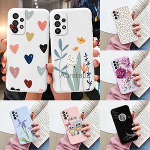 Handyhüllen Soft Case für Samsung Galaxy A53 5G Cover Niedliche Blumen Schmetterling Fundas TPU COCO A 53 Bumper yq240330