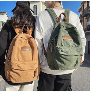Backpack Female Casual High School Book Laptop Student Koran Leisure Travel Minimalist Soft Cloth Daily Everyday Knapsack Bag