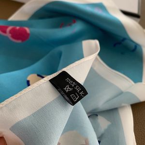 70-70 cm Luksusowy projektant 2024 Drukuj Kwiatowy jedwabny szalik dla kobiet mody mody torby