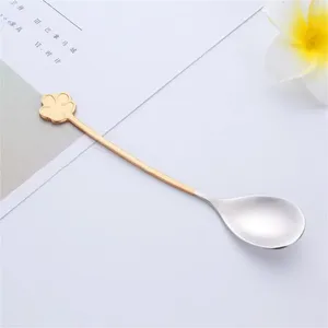 Kaffescoops efterrätt mellanmål Scoop Stainless Steel Round Table Decor Drable Bar Tool Christmas Gifts Fruit Milk Ice Cream