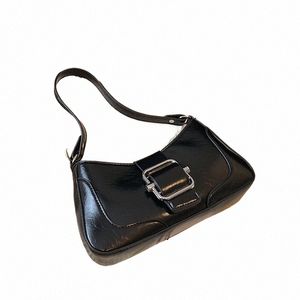 leftside PU Leather Design Small Crossbody Bags for Women 2023 Luxury Korean Fi Underarm Bag Female Handbags and Purses x82y#