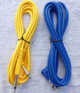 Strumenti musicali 2 pz 3 M Giallo Blu Amplificatore per chitarra elettrica Cavo audio Effetti per chitarra Pedale Cavo parti di chitarra Alta qualità4780433