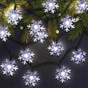 12 -метровая солнечная снежинка светодиодные струны светильники сказочные огни гирлянда открытая новогодняя рождественская елка домашняя садовая лампа