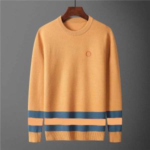 Sweaters Mens Brand Sweaters Embroidery Men's Twisted Needle Knitted Cotton Oneck Sweater Pullover High Quality