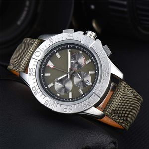 41mm modeklocka kvarts reloj Hombre Avenger Designer Watches High Quality Trendy Chronograph Classical Mens Watch All Dial Work Coment Watchband SB081