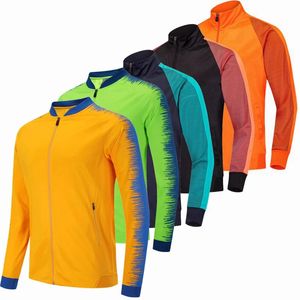 Maglia da calcio per bambini da uomo Cappotto traspirante Sport all'aria aperta Escursionismo Tennis Calcio Jogging Ciclismo Maglia con cerniera Giacca da corsa 240322