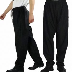 Pantaloni Servizio casual Pantaloni da uomo Pantaloni da cucina Uniforme Cuoco Uomo Lavoro sciolto Abbigliamento da chef Cibo Adatto Hotel per ristorante b4in #