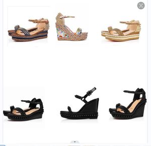 NOTIZIE Sandalo da donna rosso scarpe con plateau con tacco alto Scarpe da donna nere con plateau in pelle nera e pelle scamosciata scarpe da sposa per feste di nozze So