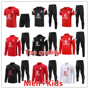 24 25 AC Training Suit Ibrahimovic Milans Soccer Milano Milano 2024 Milans Sportswear Jacket Maillot Men and Kids de Foot Milans Football Tracksuit