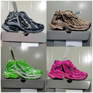 Designer de luxo belenciaga sapatos corredor 7.0 mulheres homens sapatos casuais paris corredor transmitir sentido borgonha desconstrução tênis mocassins jogging 7