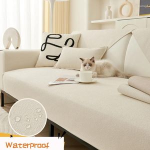 Stol täcker vattentät soffa sektionssoffa täcker anti-halkkudde plysch 1/2/3/4 sätes mat stilfullt