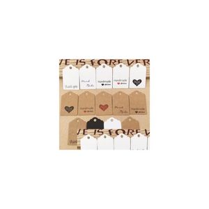 Gift Wrap Diy Kraft Paper Tags Label Blank Price Tag Hang Wedding Party Supplies 3X2Cm 1000Pcs Drop Delivery Home Garden Festive Event Dh5Pg