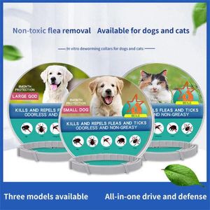 Dog Collars Pet Cat Flea Adjustable Collar Against Anti Tick Mosquitoes Remove Protect Rubber Necklace Killer