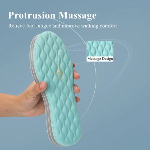 Memory Foam Shoe Pads Facas de massagem de látex para tênis Arco suporta a insole de pés macios de pés planos fascite fascite