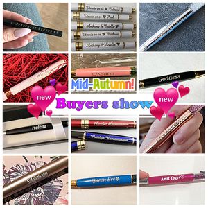 1Pcs Customized LOGO Metal Capacitive Touch Screen Ballpoint Pen Multifunctional Color Gift Pen Handmade Writing Office Supplies