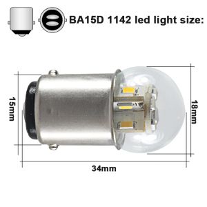 オートLEDライト1142 BA15D P21D駐車場6V 12V 24V 36V 48V S25 CANBUS TRUCK BRAKE TURN SIGNAL BULB 6 12 24 36 V Volt