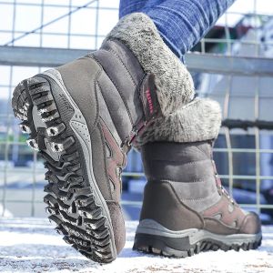 Stivali da donna Moipheng Scarpe invernali Stivali da neve Piatte taglie forti caldi stivali da pelliccia inverno femmina botas mujer stivali da combattimento