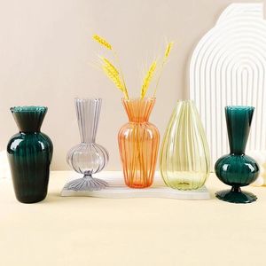 Vaser klar glas knopp vas mittstycken glassam blomma set bulk modern för blommor dekor minimalistisk bröllopsmottagning