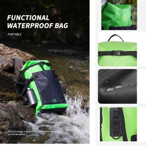 30L wasserdichte Trockenbeutel Rucksack Aufbewahrungspaket Sack Schwimmen Rafting Kajak -Fluss Trekking schwimmend Segelkanubootbeutel x498a