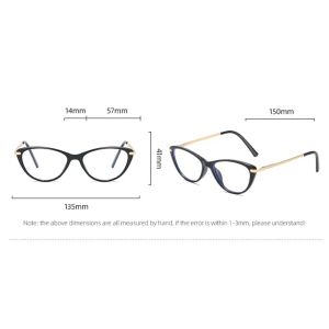 TR90 Bifocals fotoqurômicos de moldura do olho novo de gato que lê óculos de lenta anti -azuis Óculos de raio azuis Mulheres parecem perto de Eyewear
