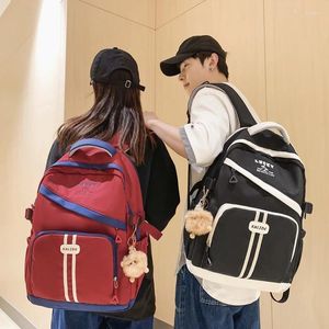 Zaino 2024 Borsa da scuola unisex per spalla unisex Casual Colore semplice Escursionismo Sport all'aria aperta Zaino per laptop da viaggio di grande capacità