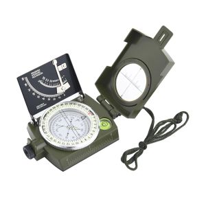 Compass Portable Military Compass Outdoor Survival Gear Multifunktionella Digital Compass Army Green Camping Navigation Expedition Tool