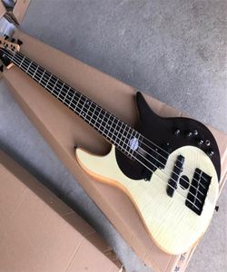 Yin ve Yang 5 Strings Ash Vücut Elektrikli Bas Gitar, Gülağacı Kara Kara Hardwareoffer Özelleştirilmiş3925508