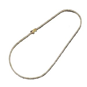 Juncheng 2mm Gra VVS Moissanite S Sterling Sier 10K 14K Gold Plated Chain Necklace for Men نساء بالجملة بالجملة